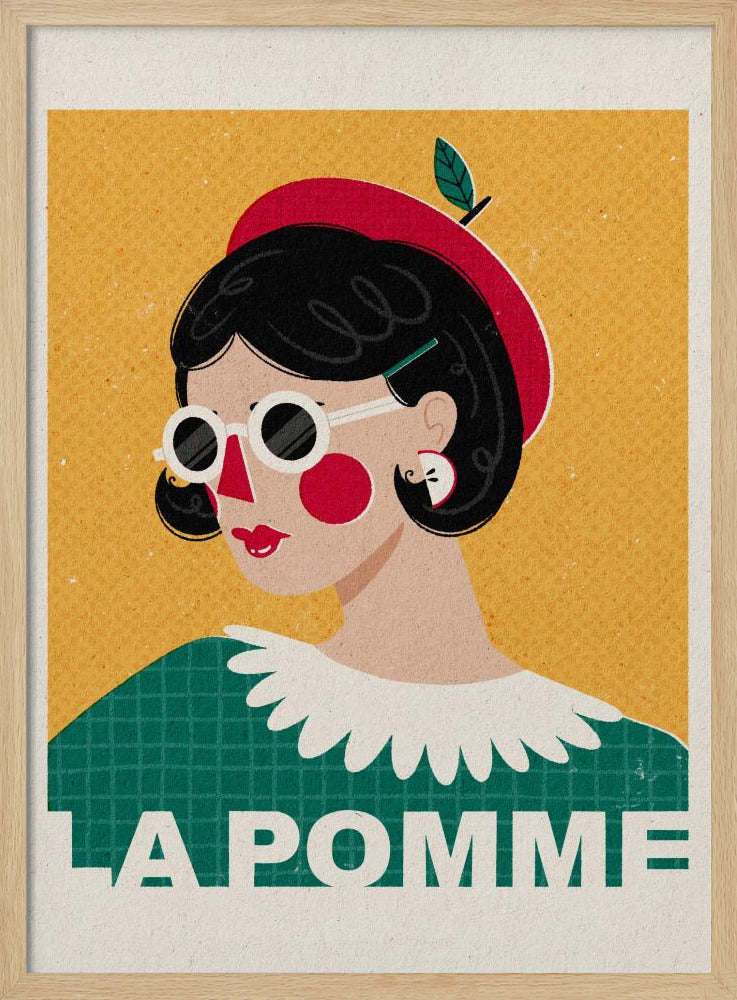 Het Franse modeportret van Apple | Posters - Kunstdrukken