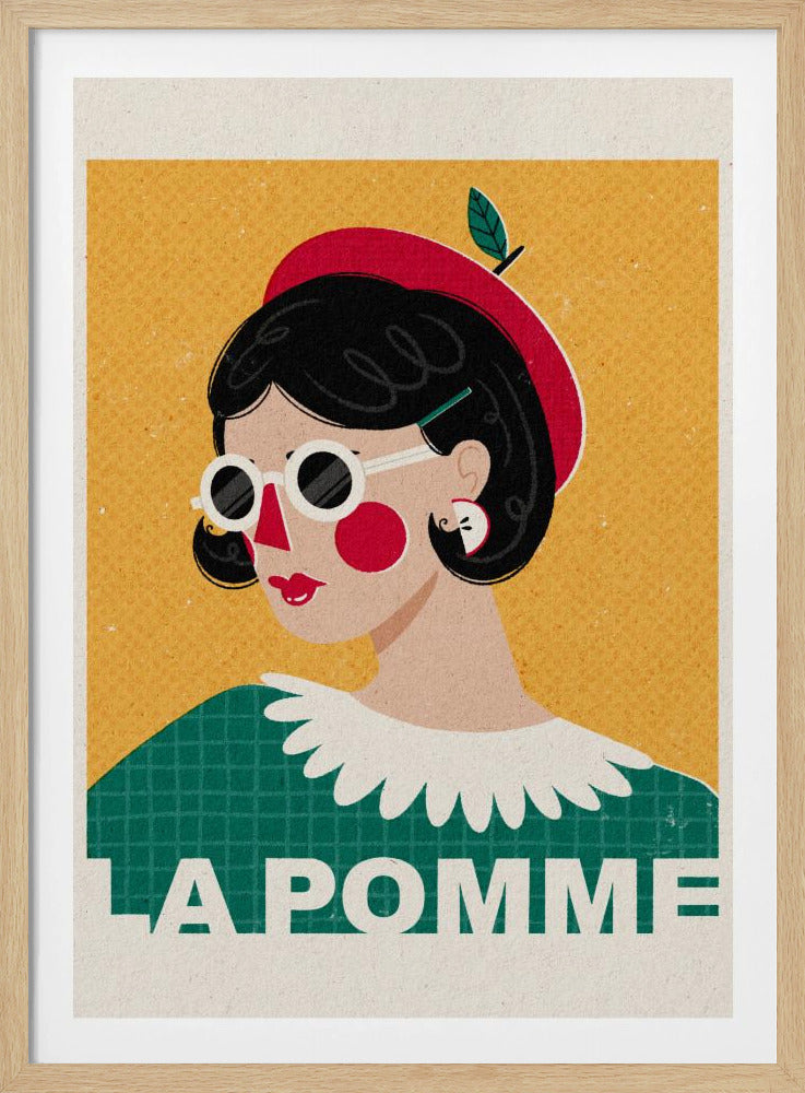 Het Franse modeportret van Apple | Posters - Kunstdrukken