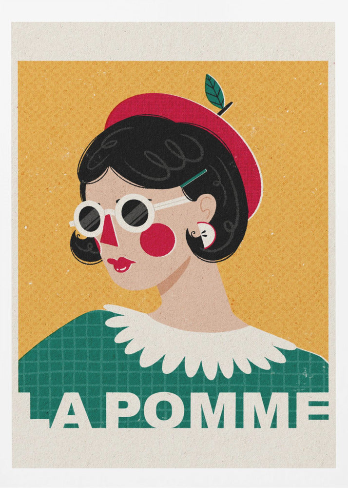 Het Franse modeportret van Apple | Posters - Kunstdrukken