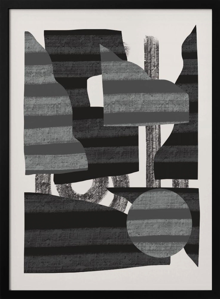 Abstract Stripe Minimal Collage 26 | Poster