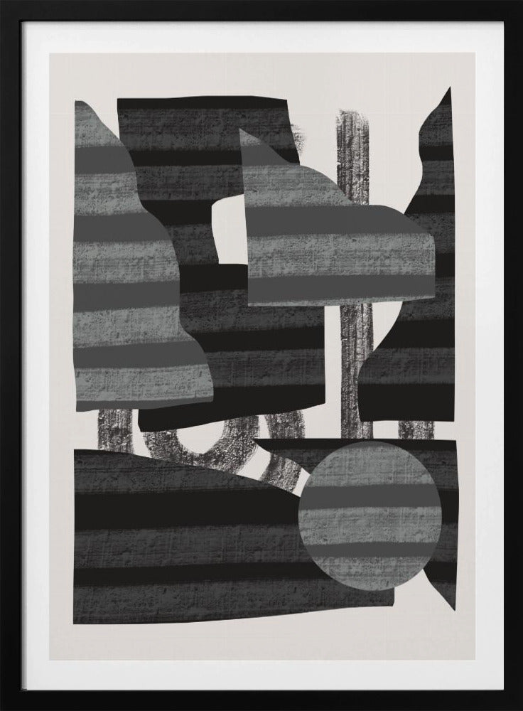 Abstract Stripe Minimal Collage 26 | Poster