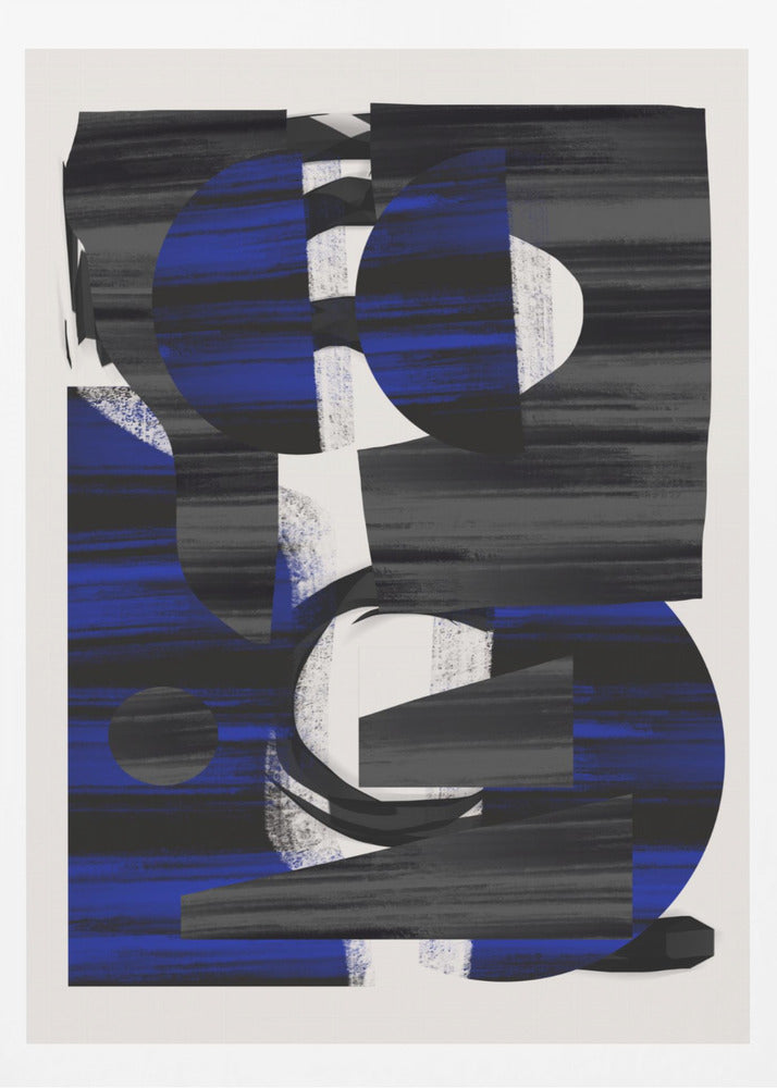 Abstract Stripe Minimal Collage 28 | Poster
