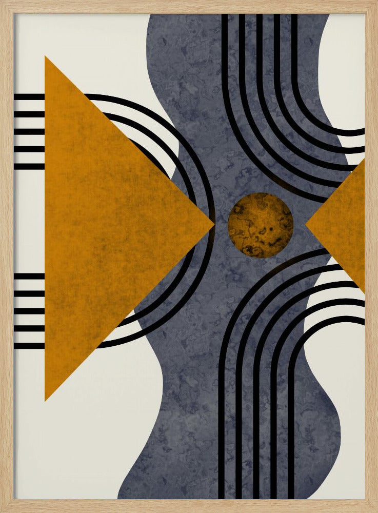 Textured Mid Century Composition 3 | Poster