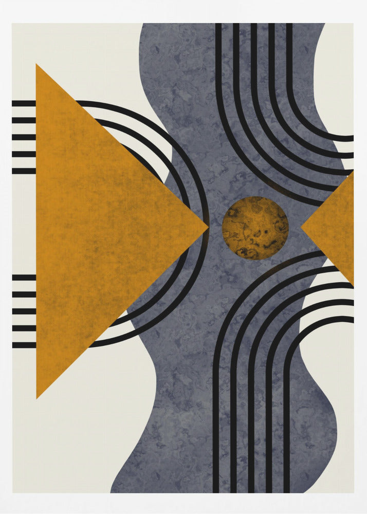 Textured Mid Century Composition 3 | Poster
