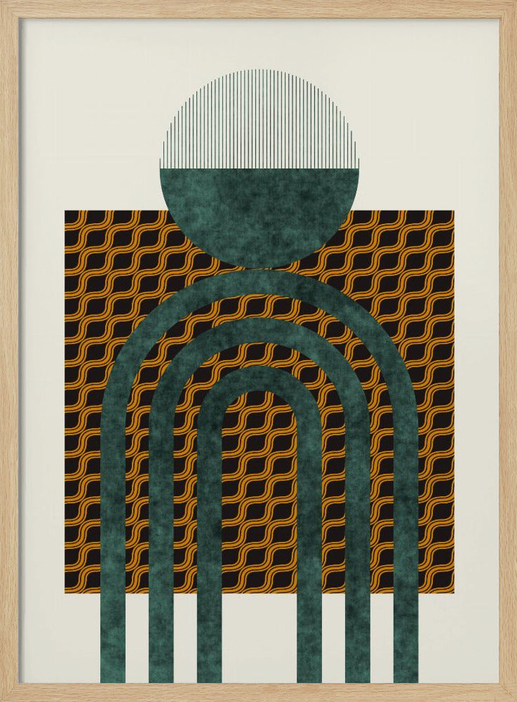 Textured Mid Century Composition 5 | Poster