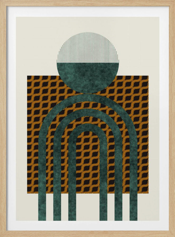 Textured Mid Century Composition 5 | Poster