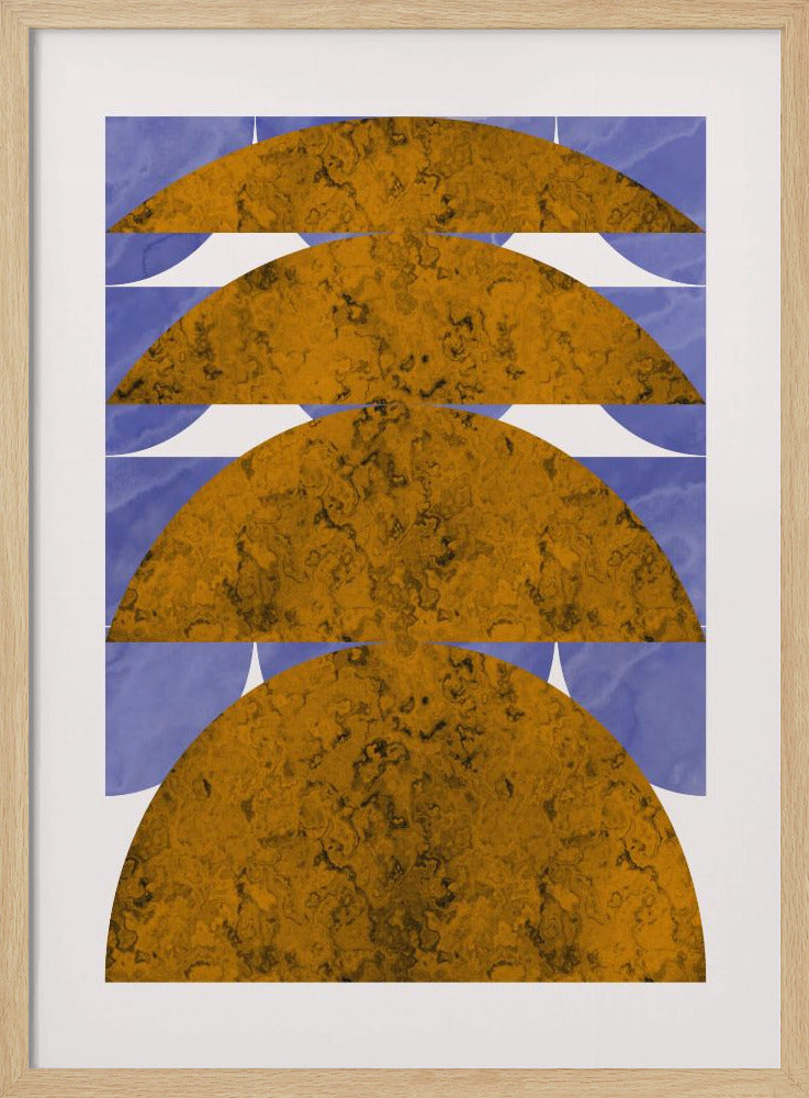 Goldenes Marmorkugel-Design | Poster