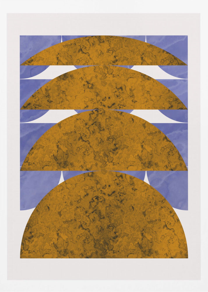 Goldenes Marmorkugel-Design | Poster