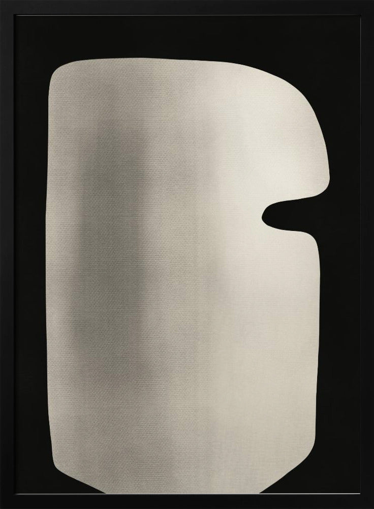 Abstract White Sculpture Mask | Poster