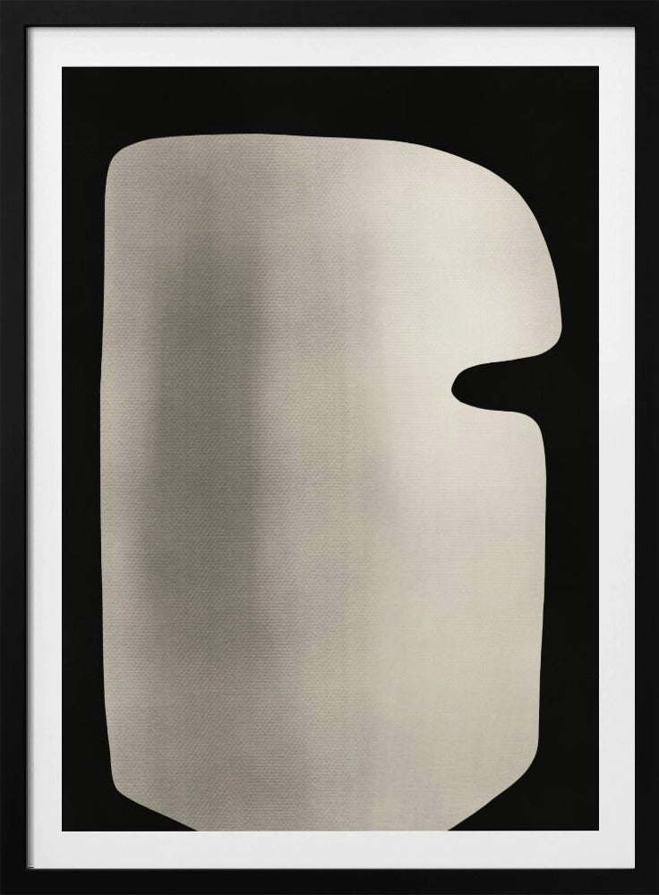 Abstract White Sculpture Mask | Poster