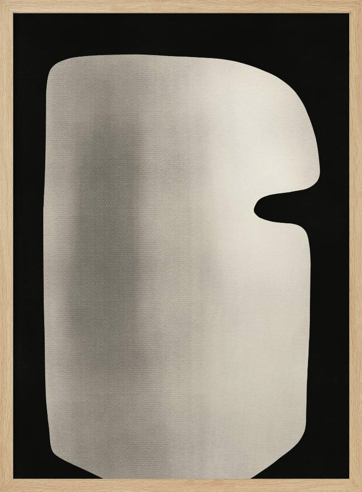 Abstract White Sculpture Mask | Poster