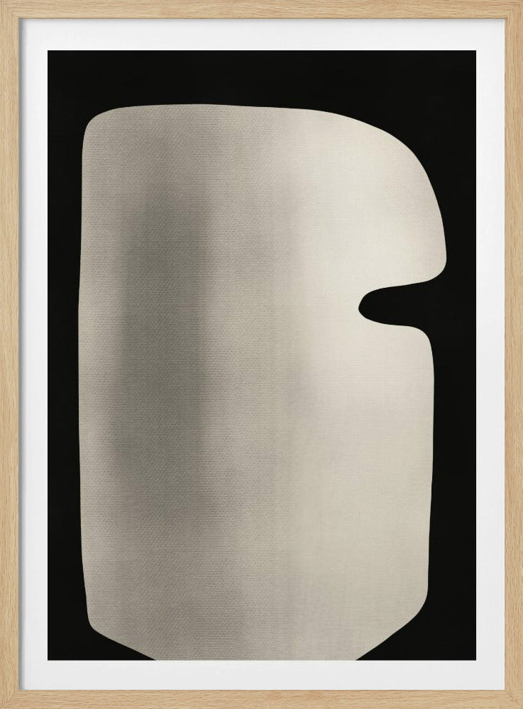Abstract White Sculpture Mask | Poster