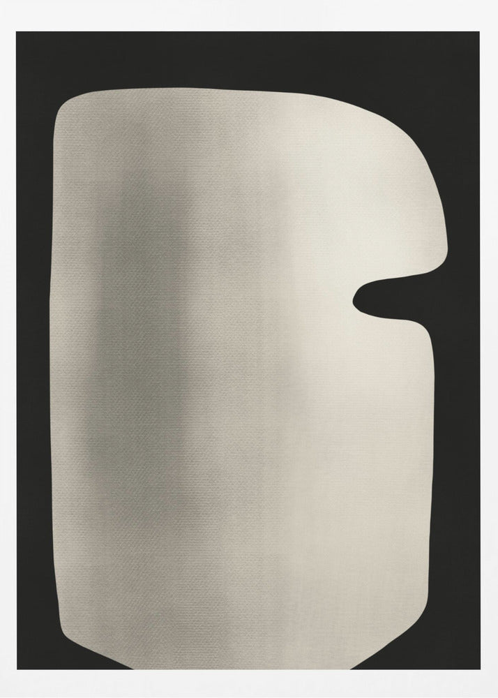 Abstract White Sculpture Mask | Poster