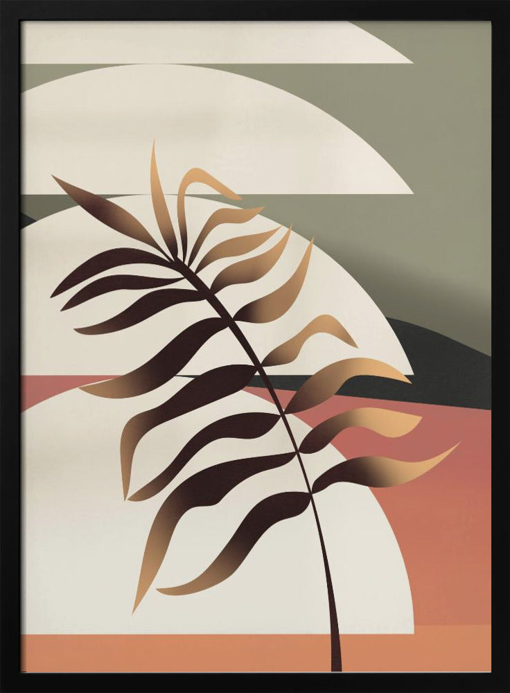 Glödande palmblad | Poster