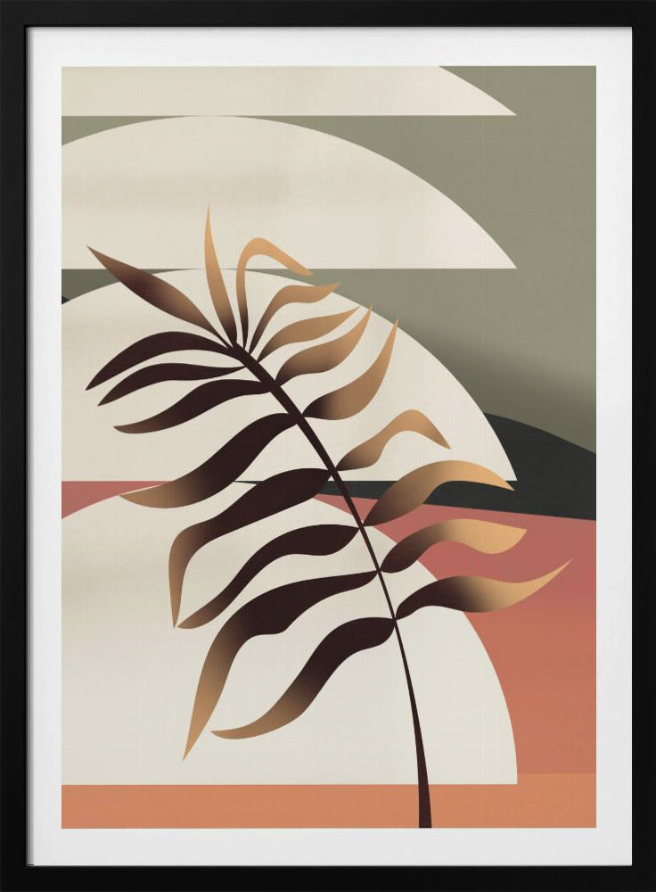 Glödande palmblad | Poster