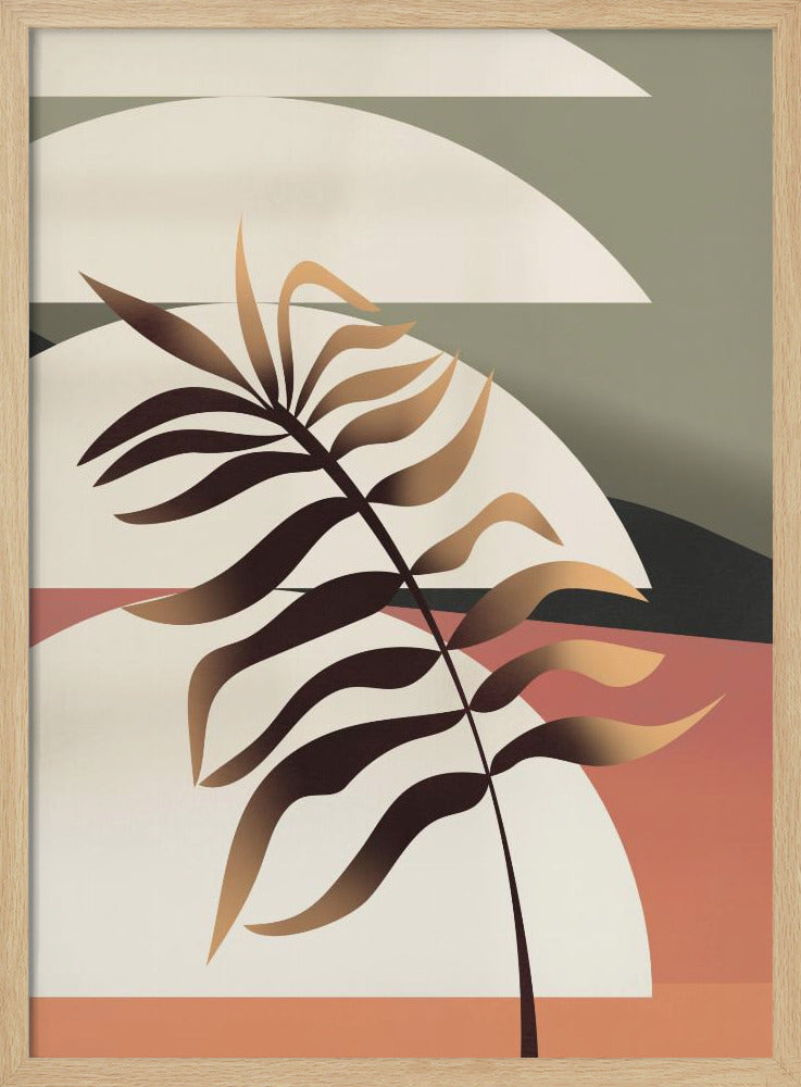 Glödande palmblad | Poster
