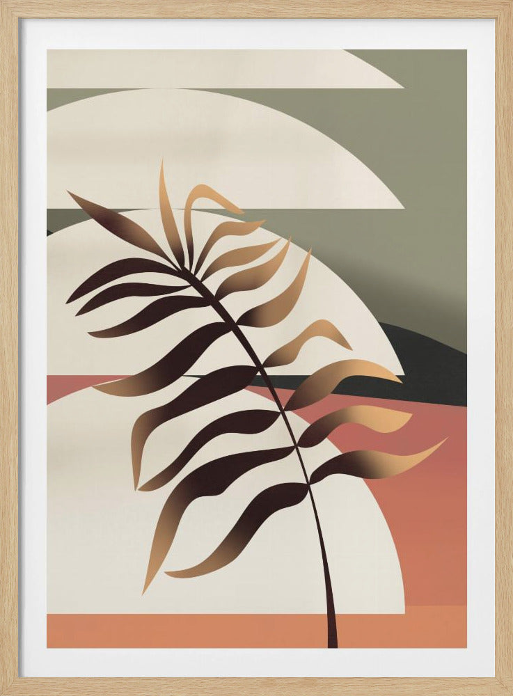 Glödande palmblad | Poster