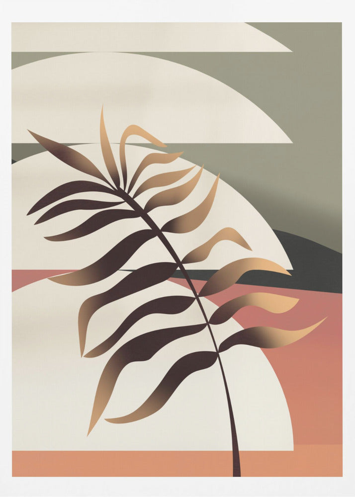 Glödande palmblad | Poster