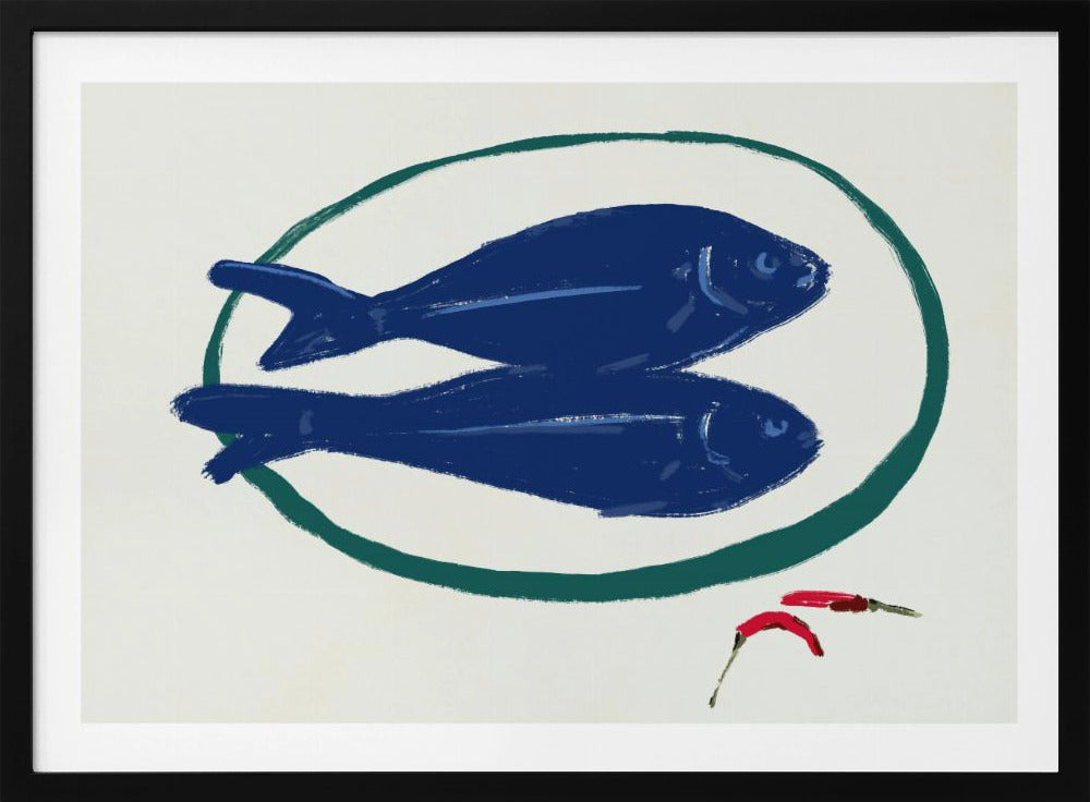 Blå fisk och kryddor | Poster
