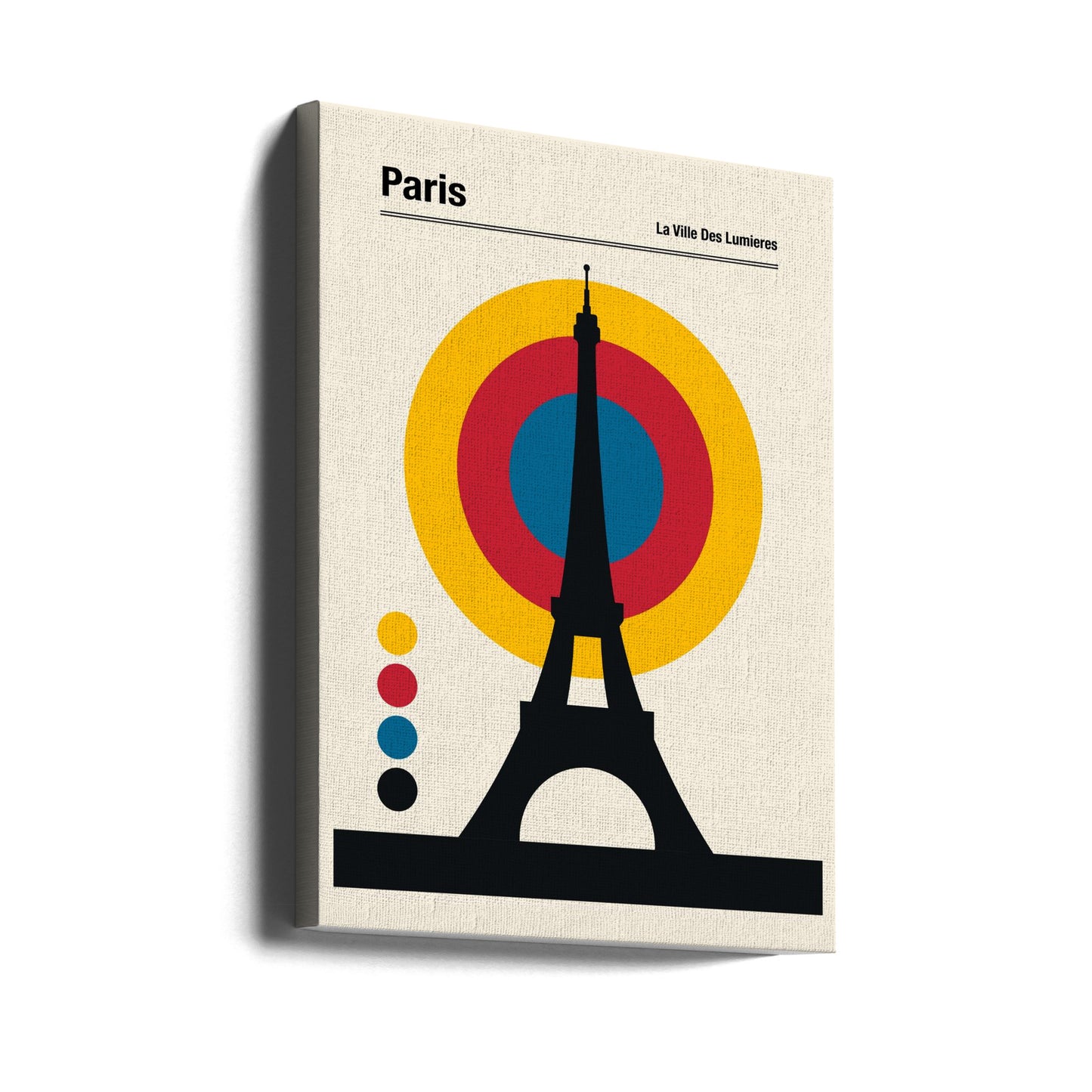 Retro reisetrykk fra Eiffeltårnet i Paris | Lerretsbilder