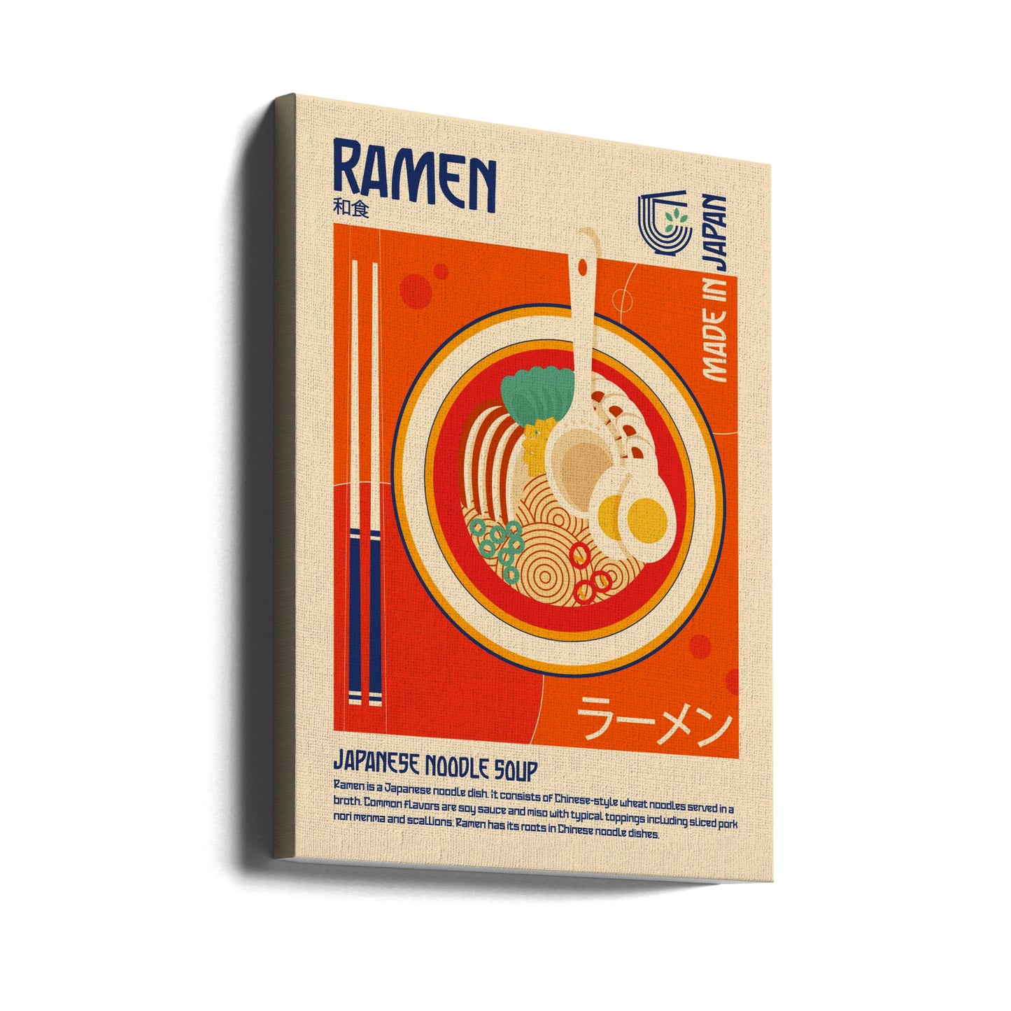 Ramen Japońskie Jedzenie Drukuj | Wydruki na łótnie