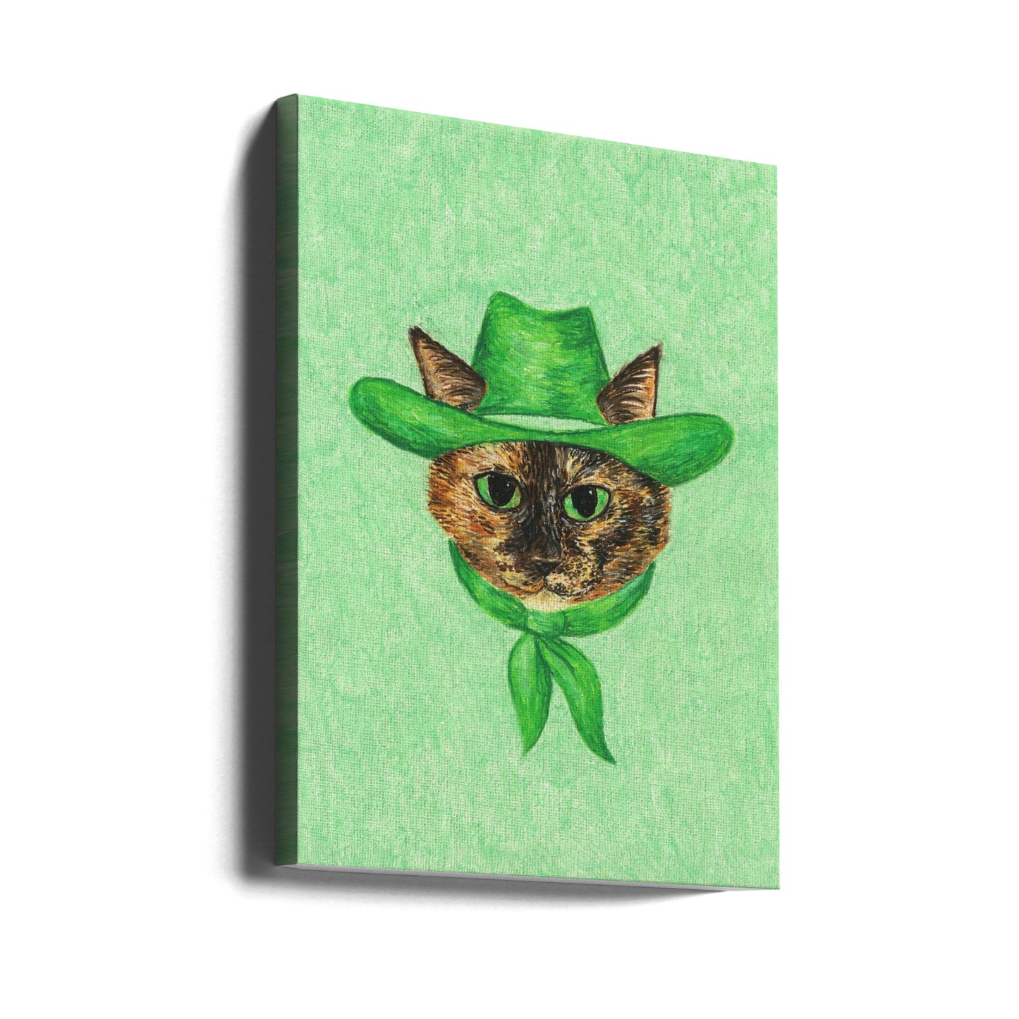 Tilly, die Cowgirl-Schildpattkatze | Leinwand-Bilder