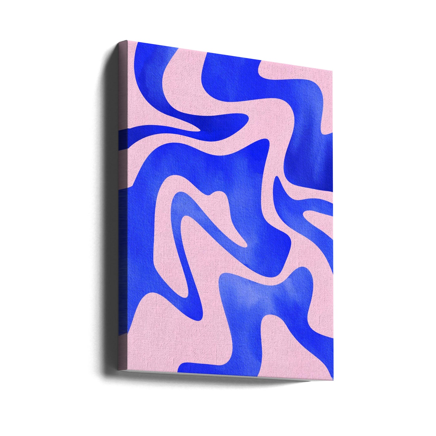 Abstracte blauwe golf | Canvasprints