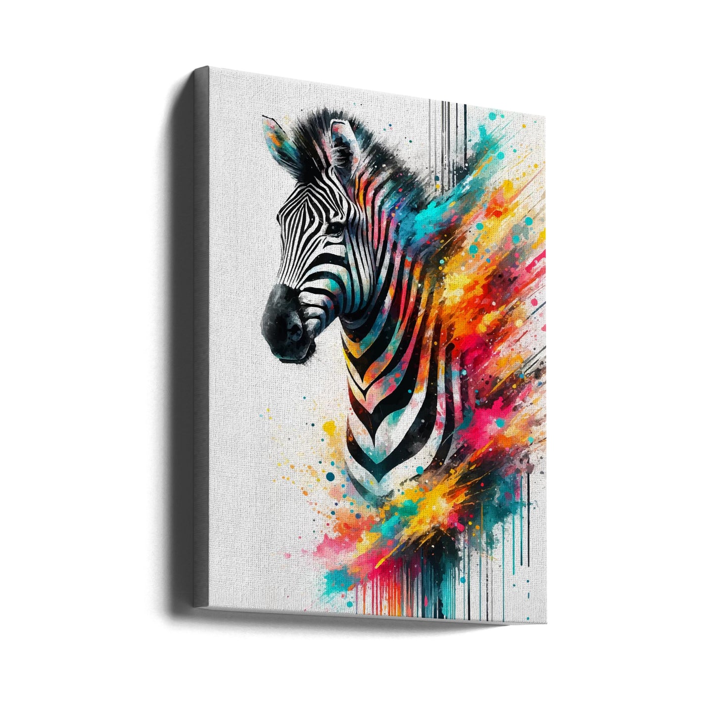 Färgglad zebra | Canvas