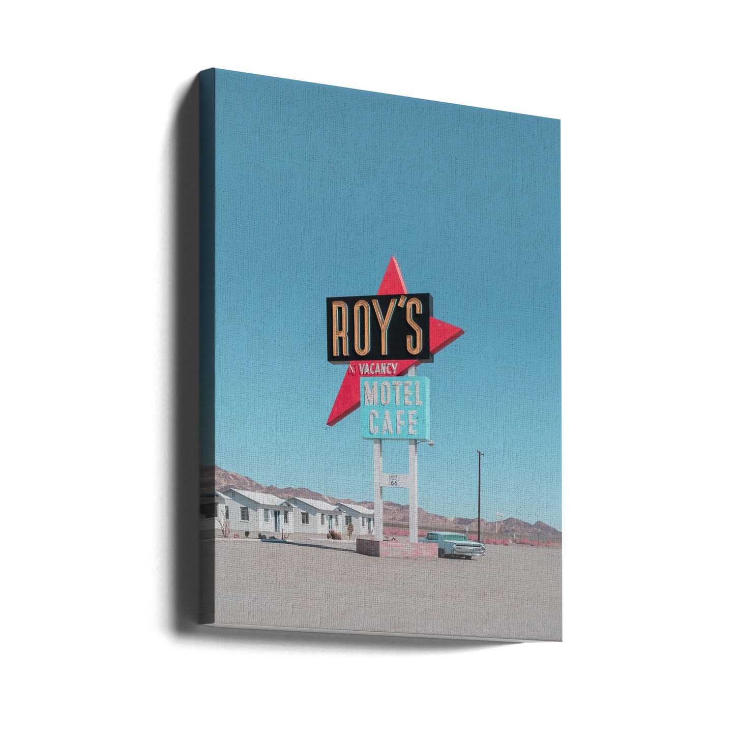 Letrero retro del Roy's Motel Cafe | Impresiones en Lienzo