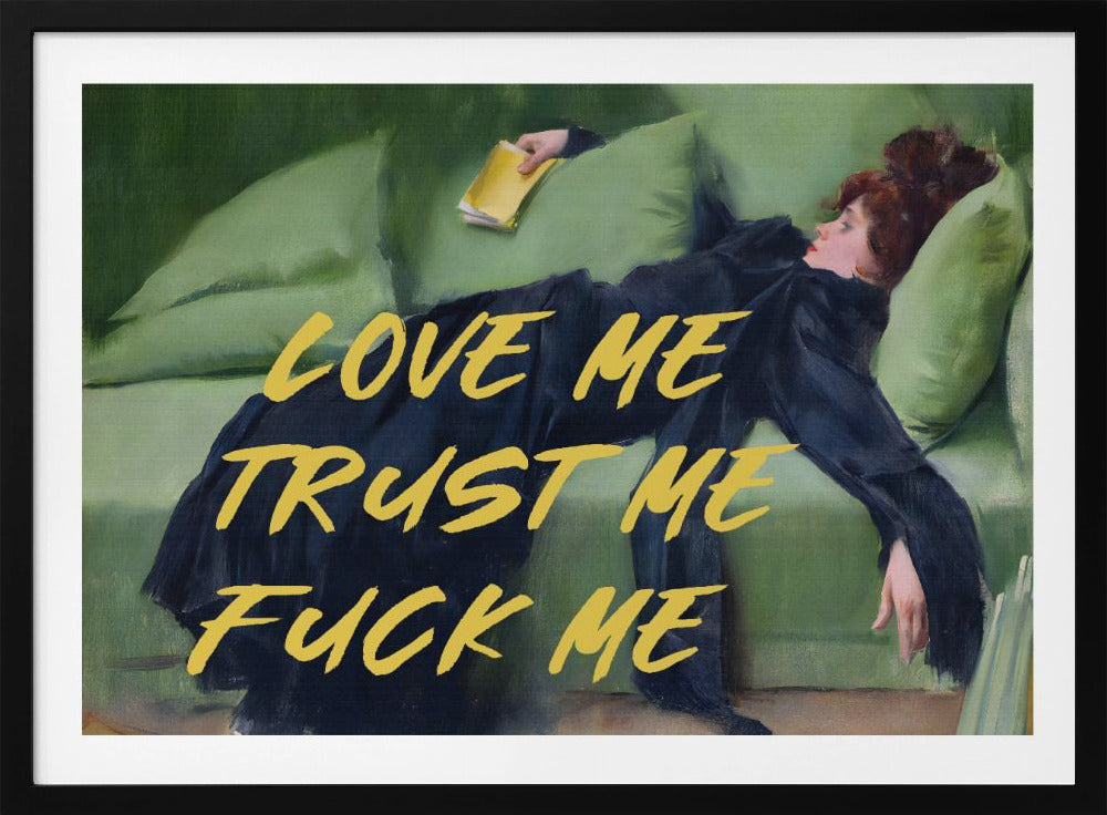 Liebe mich, vertrau mir, fick mich / Gelbe Version | Poster