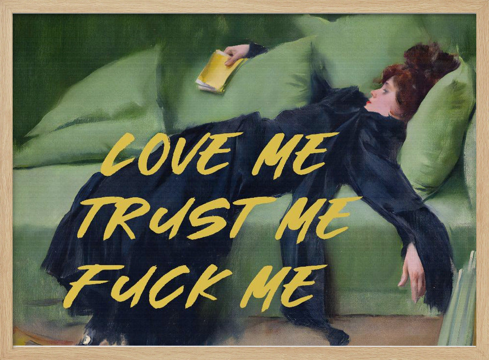 Liebe mich, vertrau mir, fick mich / Gelbe Version | Poster