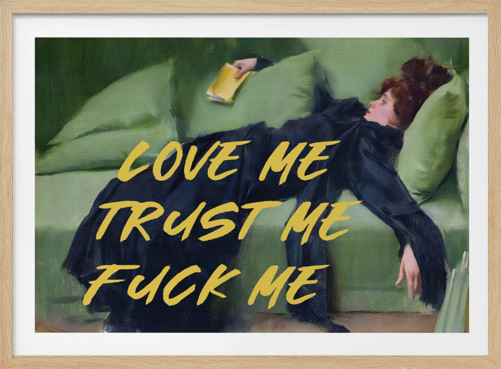 Liebe mich, vertrau mir, fick mich / Gelbe Version | Poster