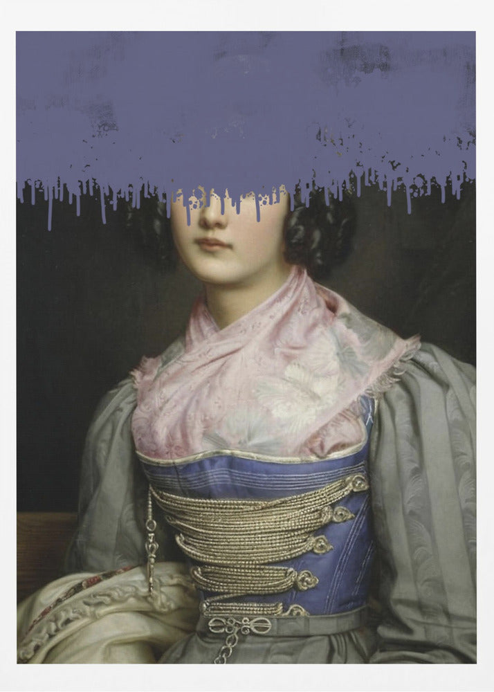 Portrait of Vintage Woman Collage | Poster