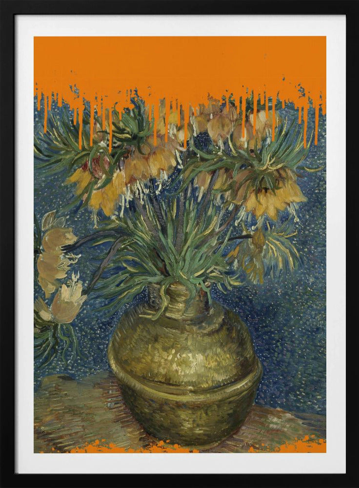 Kollage av solrosor och stänket Van Gogh | Poster
