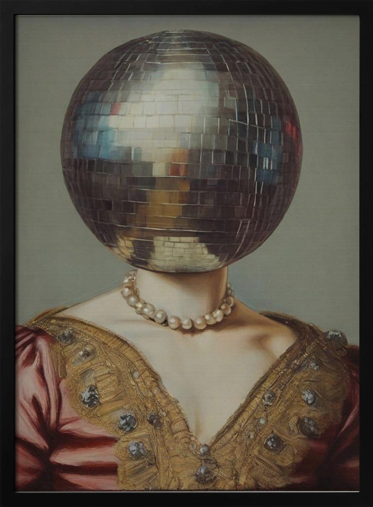 DiscoHead Queen / Förändrad collagekonst | Poster