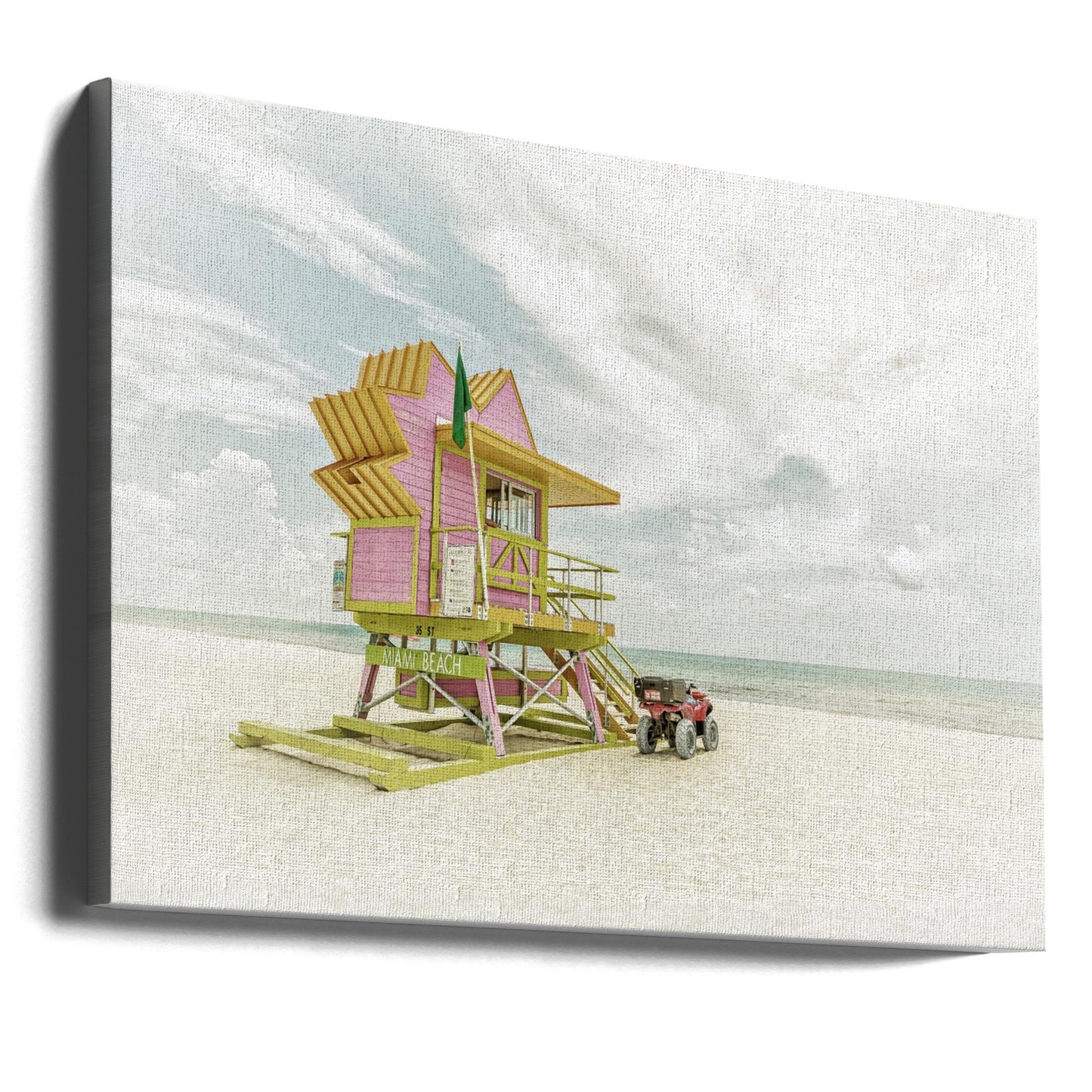 MIAMI BEACH Vintage Florida Flair | Canvasprints