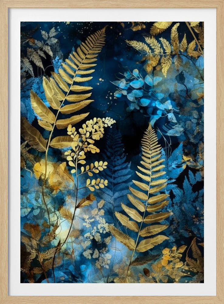 Vibrant Garden and ferns 3 | Poster