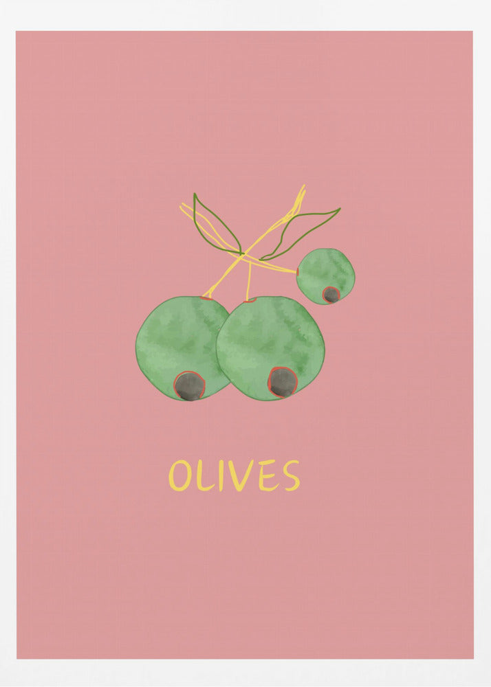 Olives in Pink | Poster