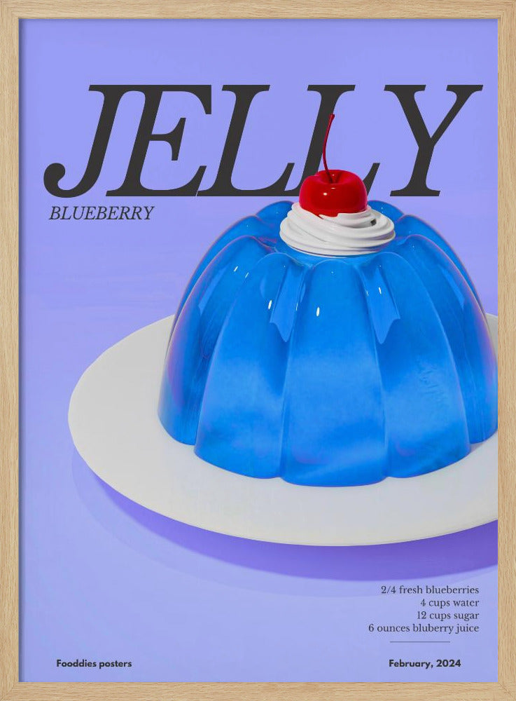 Blaues Gelee | Poster