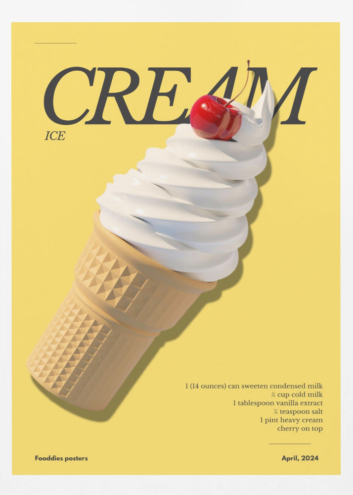 Cherry on Top Ice Cream | Poster