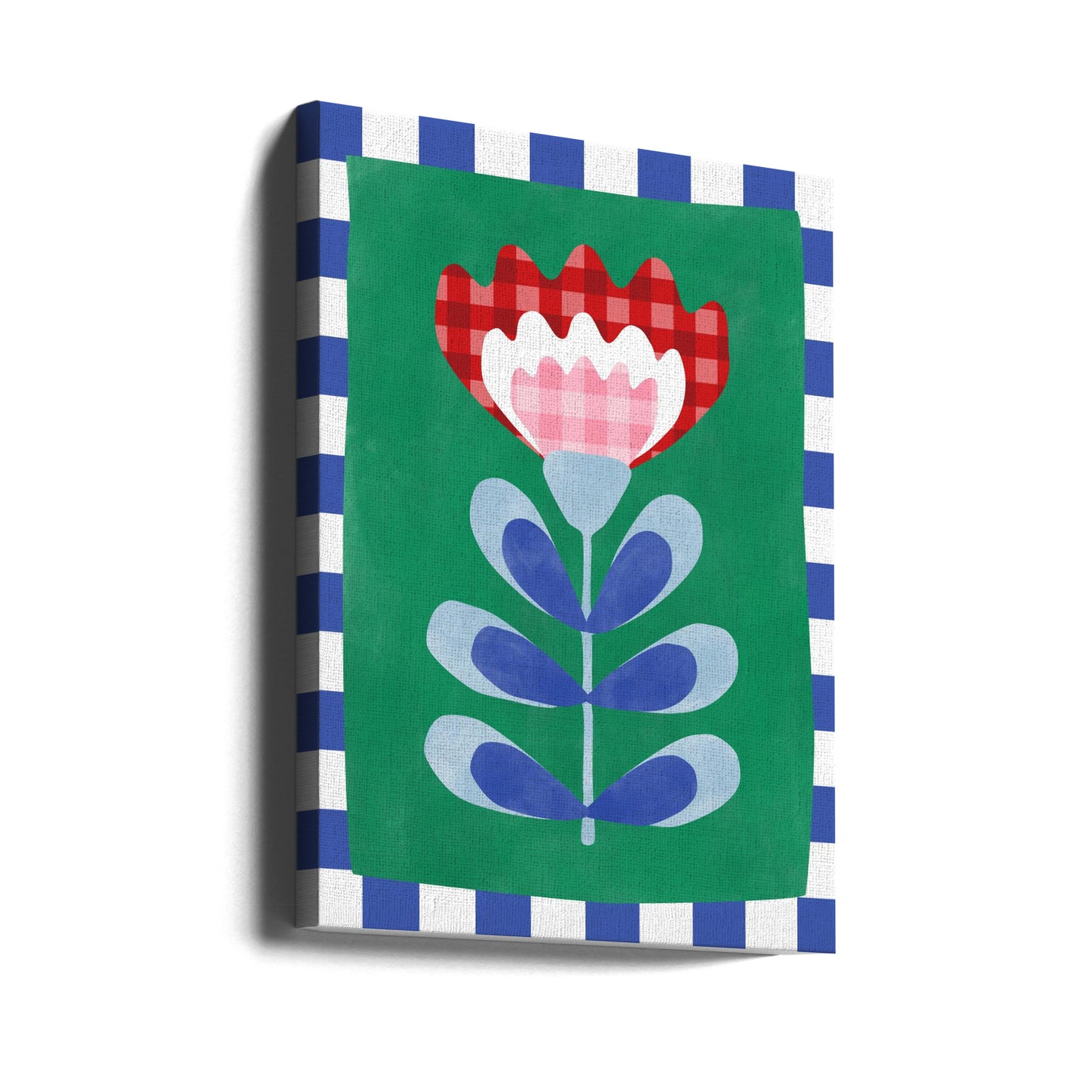 Floral Design with Bold Geometric Shapes | Canvas