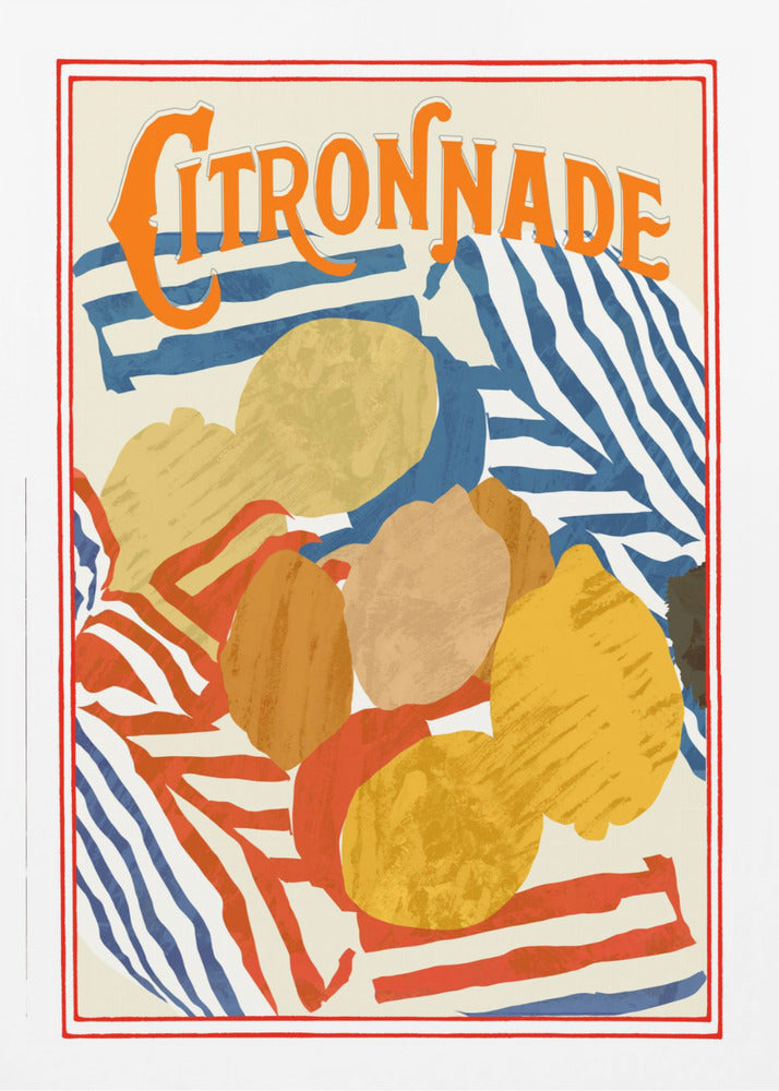 Citronnade Blau und Rot | Poster