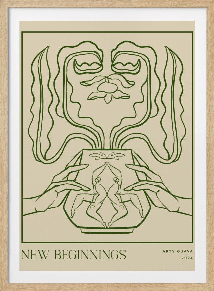 Vessel Collection : New Beginnings (LineArt) | Poster