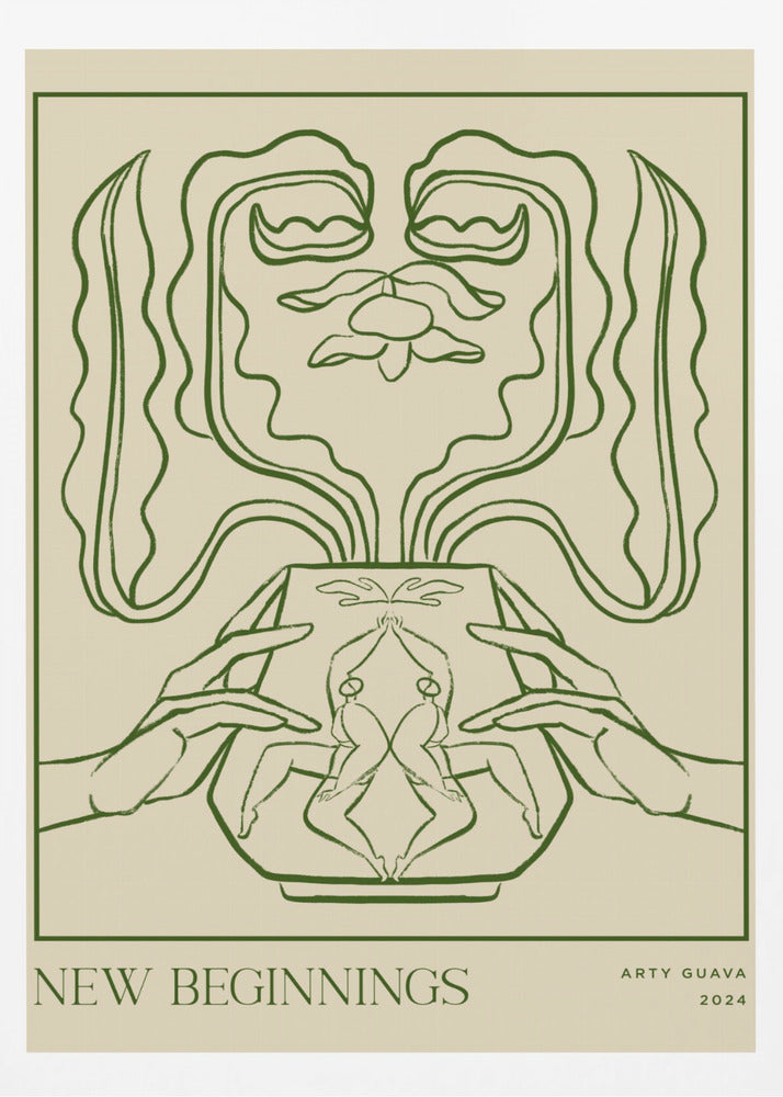 Vessel Collection : New Beginnings (LineArt) | Poster