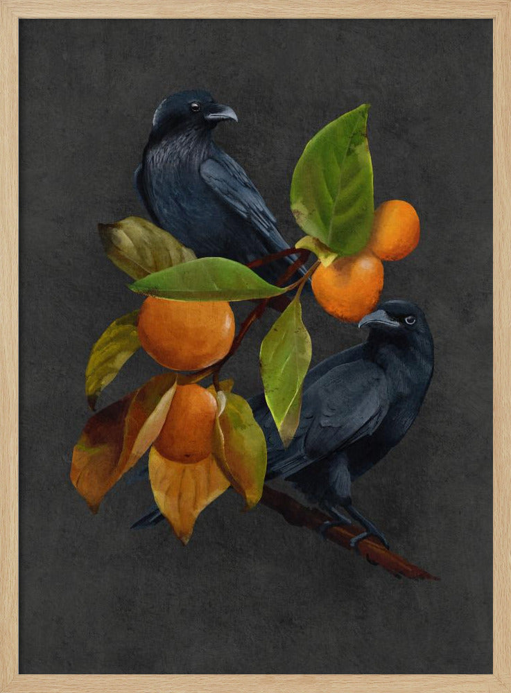 Crows and Persimmons | Poster