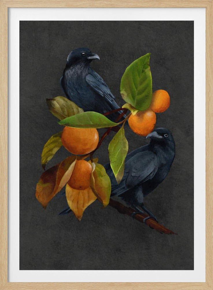 Crows and Persimmons | Poster