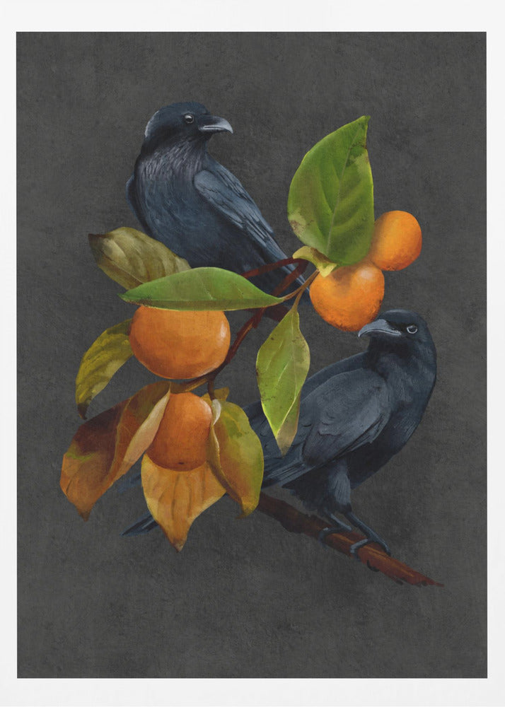 Crows and Persimmons | Poster