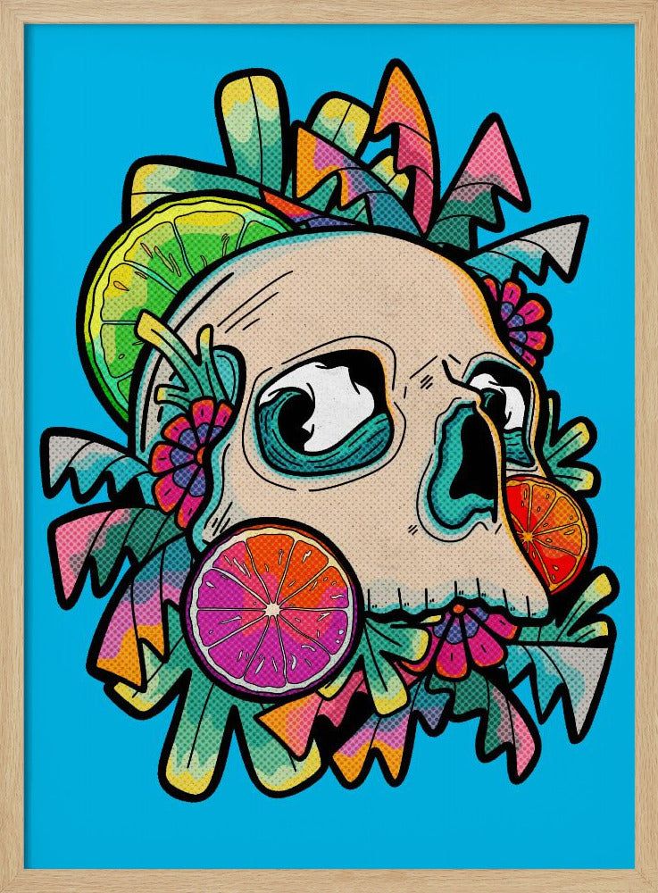 Summer Fruit Skull | Poster