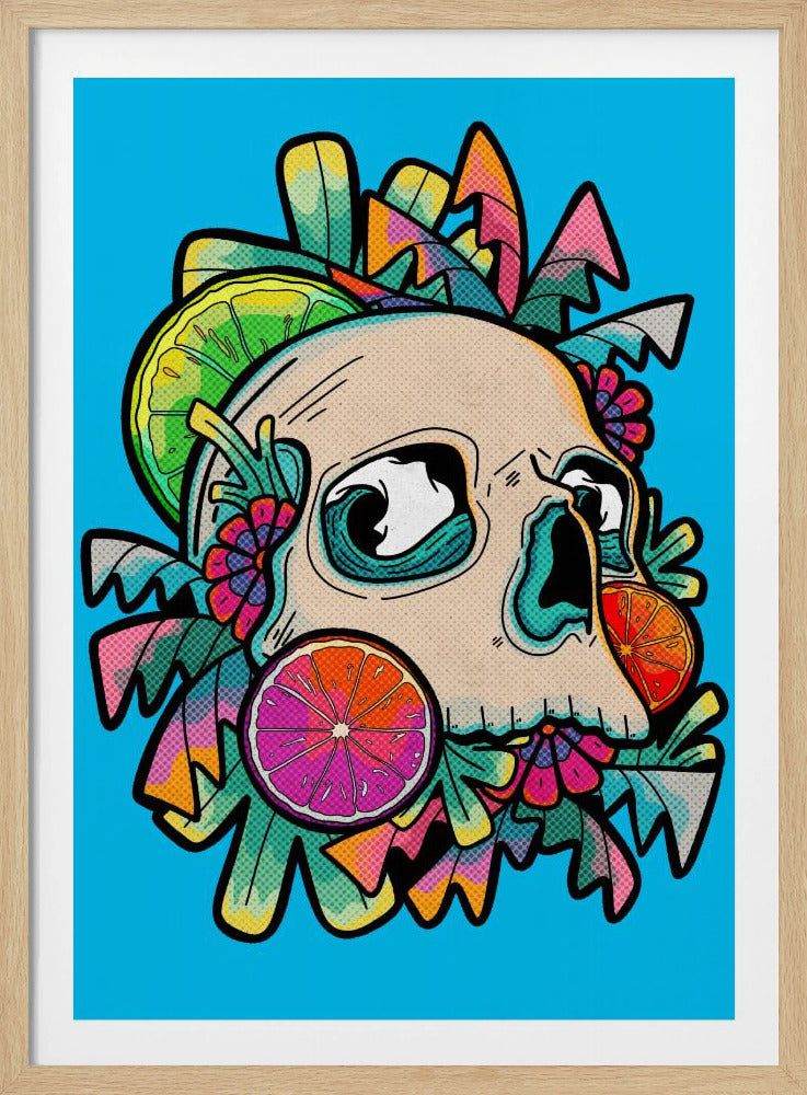 Summer Fruit Skull | Poster