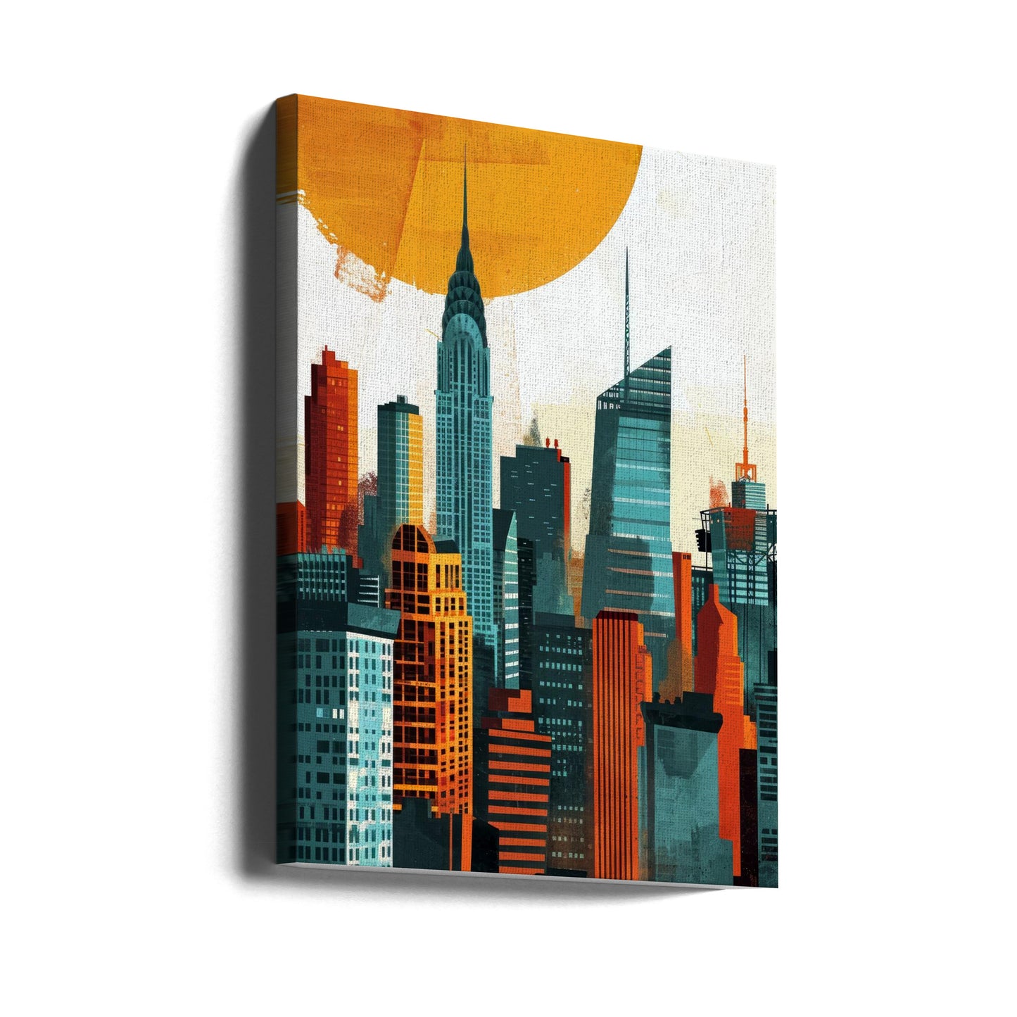 Peinture numérique à l'aquarelle de New York City (3) | Tableaux sur Toile